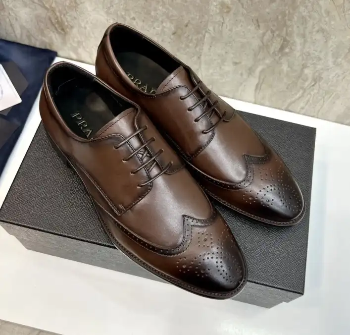 hype Prada Leather Shoes