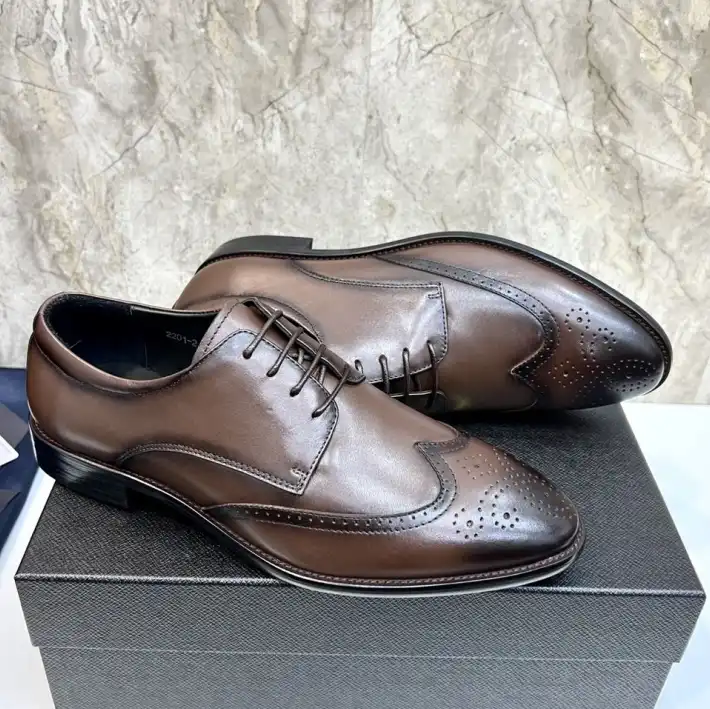 hype Prada Leather Shoes