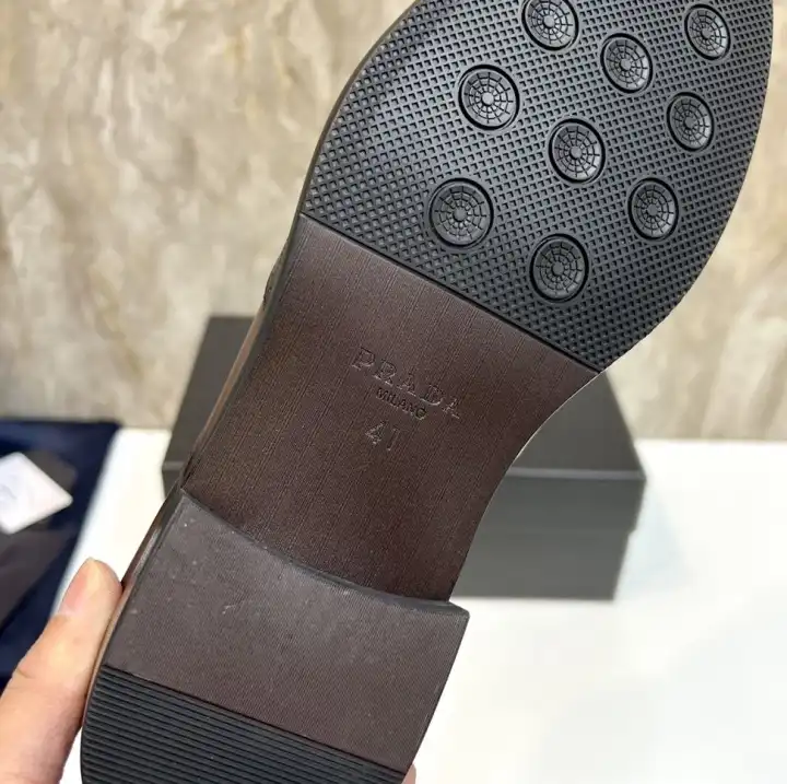 hype Prada Leather Shoes