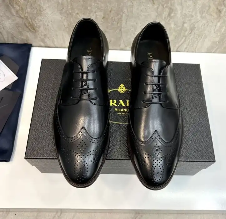 hype Prada Leather Shoes