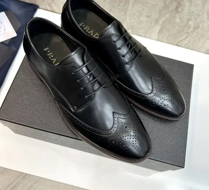 hype Prada Leather Shoes