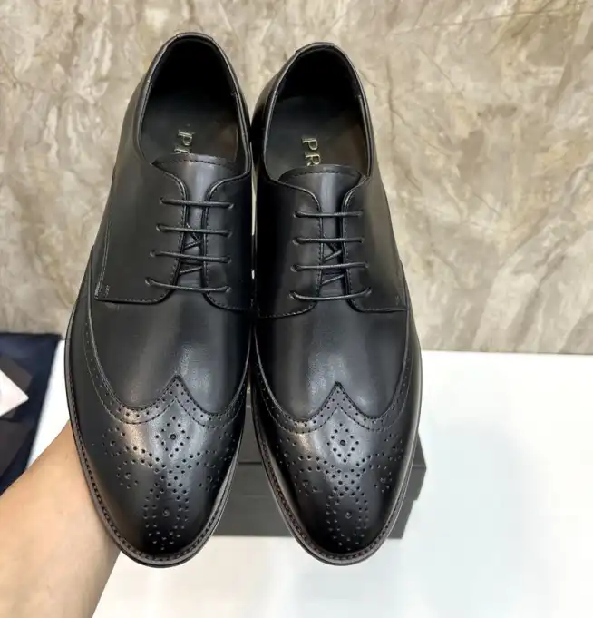 hype Prada Leather Shoes