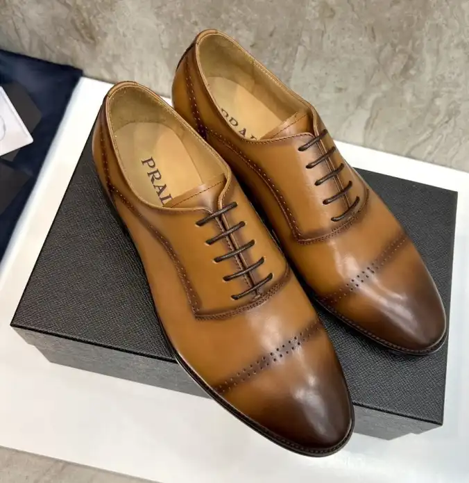 hype Prada Leather Shoes