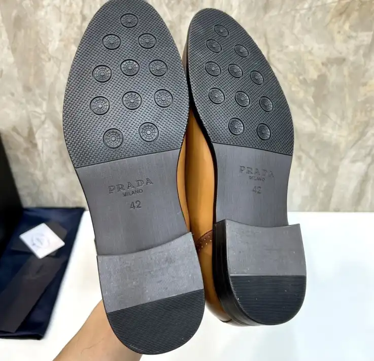 hype Prada Leather Shoes