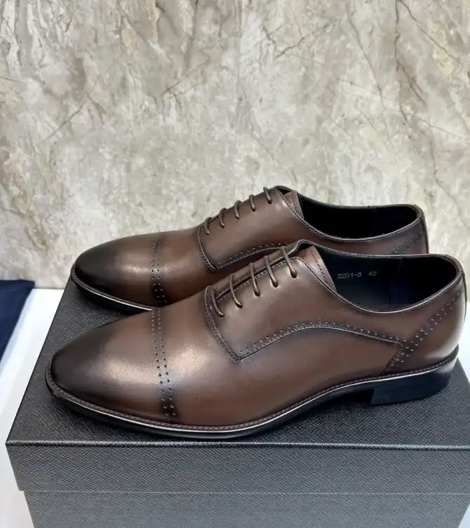 hype Prada Leather Shoes