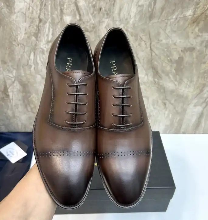 hype Prada Leather Shoes