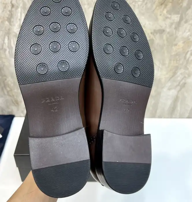 hype Prada Leather Shoes