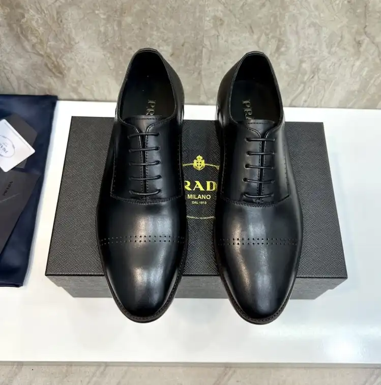 hype Prada Leather Shoes