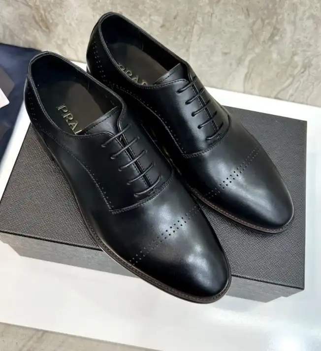 hype Prada Leather Shoes