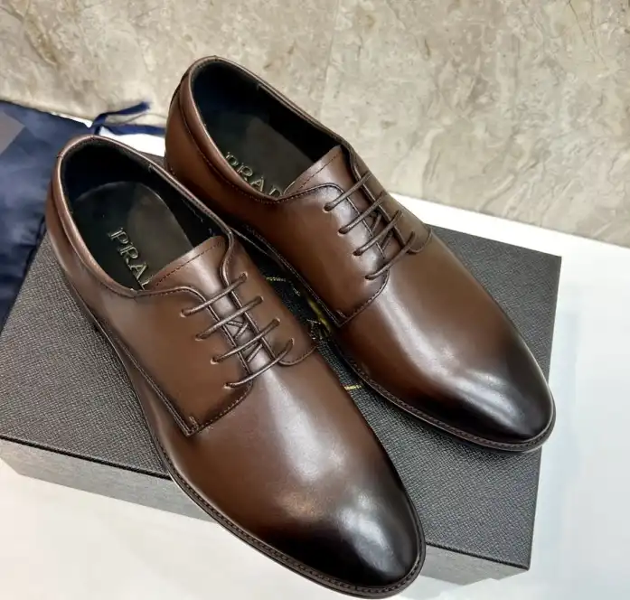 hype Prada Leather Shoes