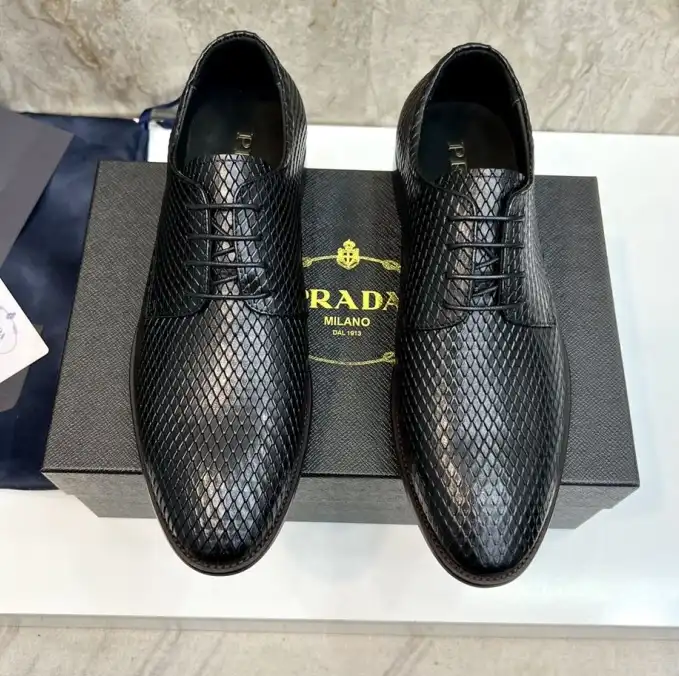 hype Prada Leather Shoes