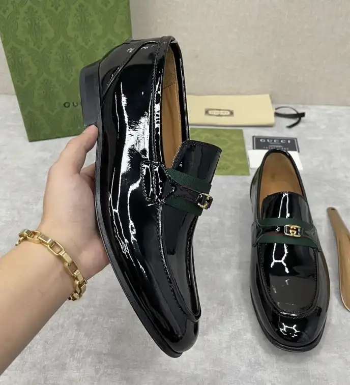 hype Gucci Leather Shoes