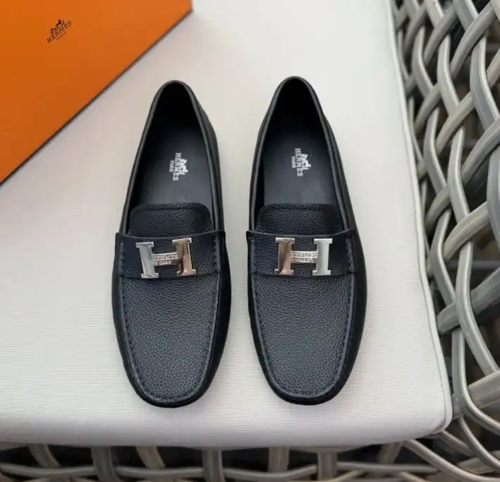 hype Hermes Leather Shoes