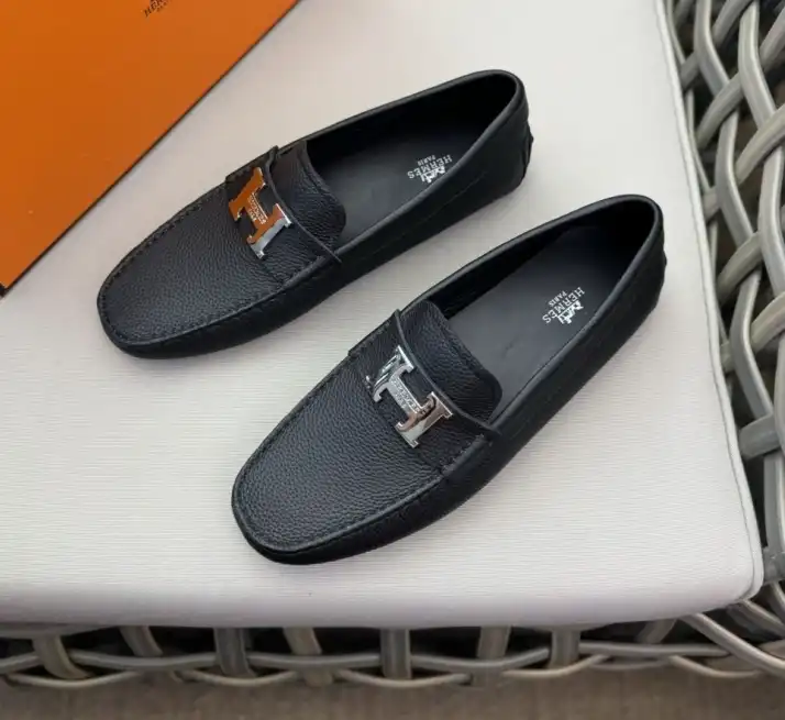 hype Hermes Leather Shoes