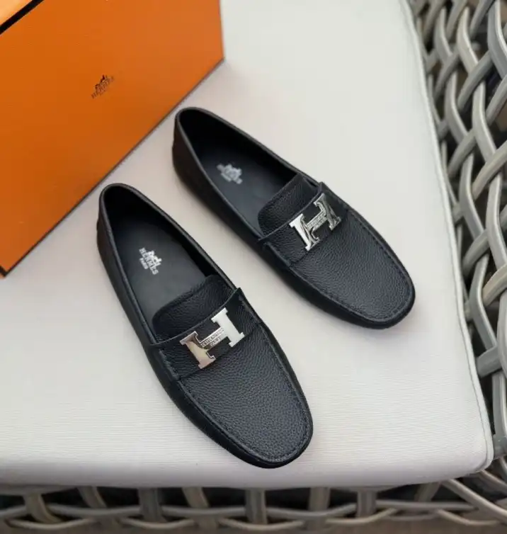 hype Hermes Leather Shoes