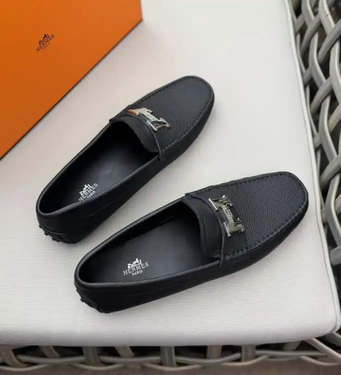 hype Hermes Leather Shoes