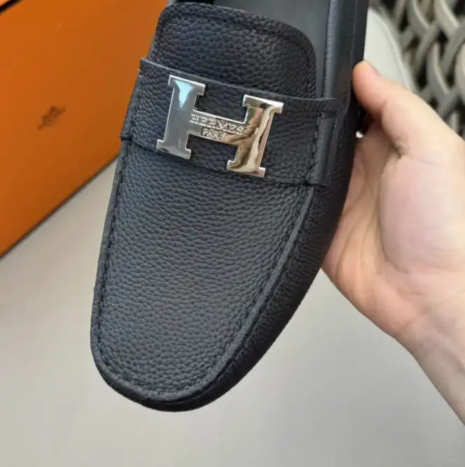 hype Hermes Leather Shoes