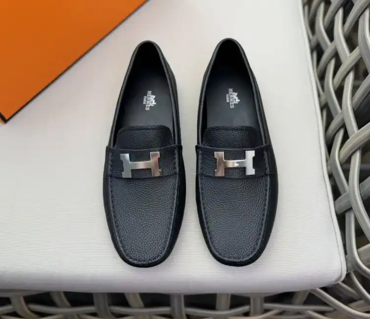 hype Hermes Leather Shoes