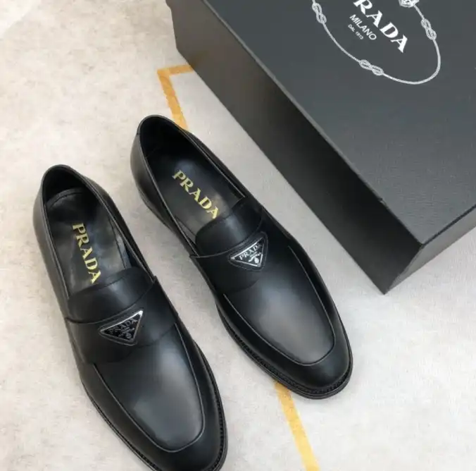 hype Prada Leather Shoes