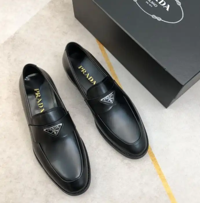 hype Prada Leather Shoes