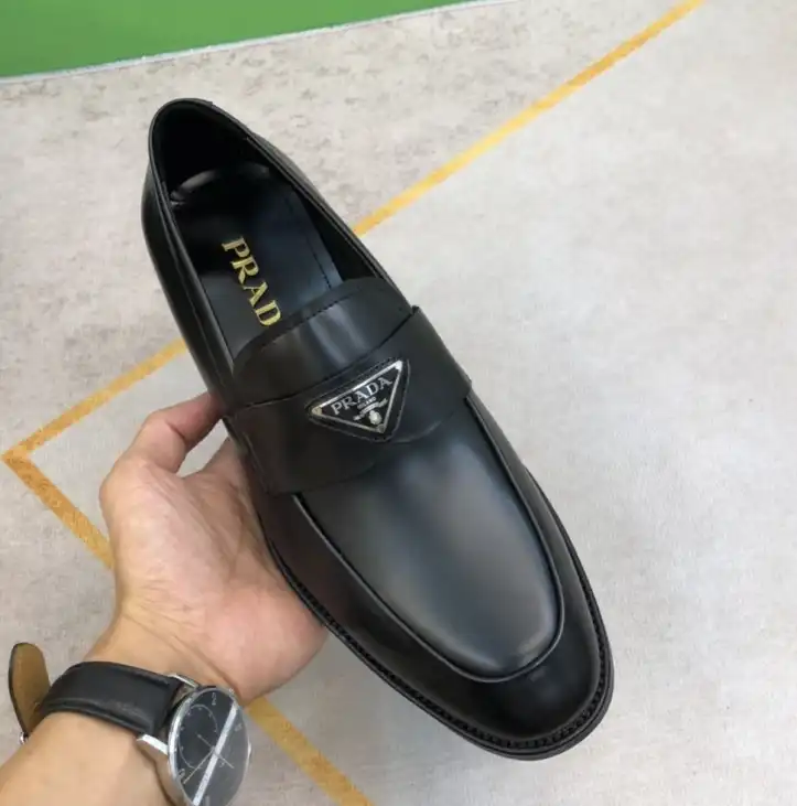 hype Prada Leather Shoes