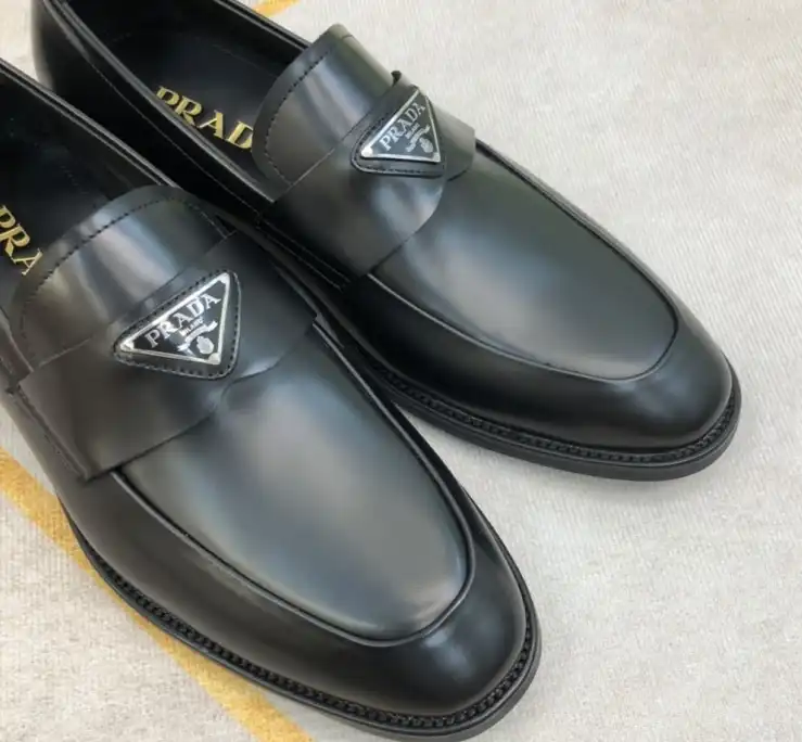 hype Prada Leather Shoes