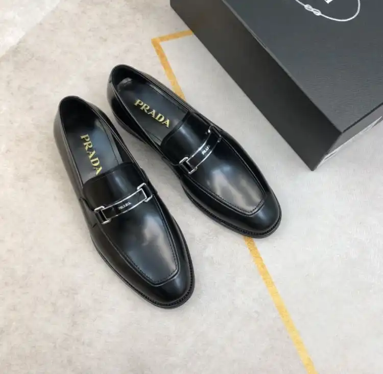 hype Prada Leather Shoes