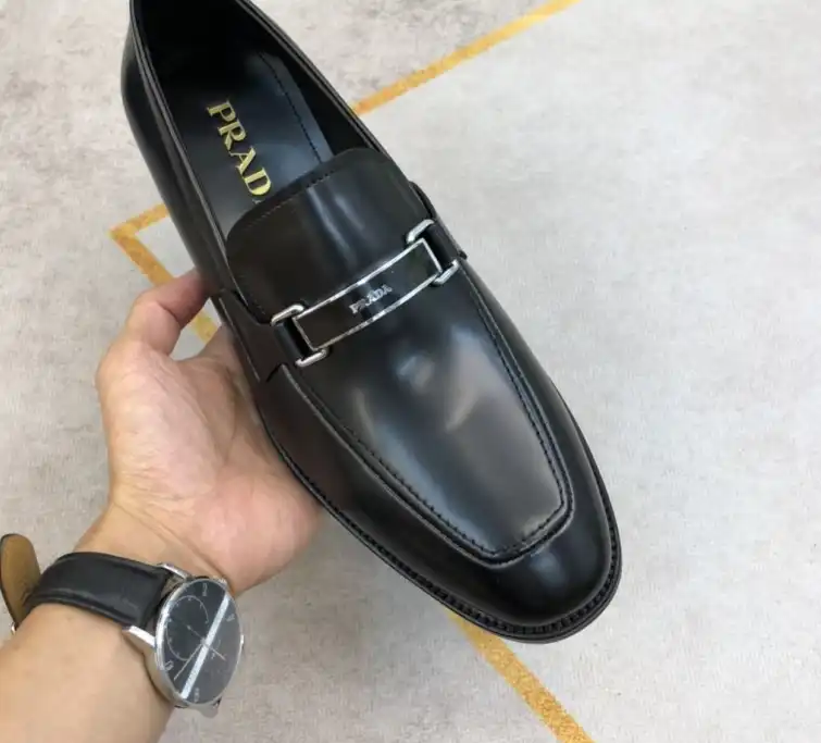 hype Prada Leather Shoes