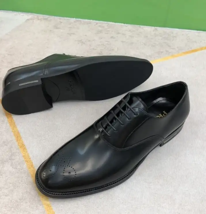 hype Prada Leather Shoes