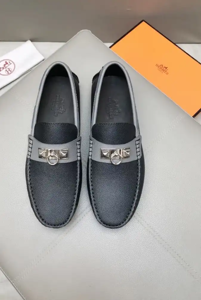 hype Hermes Leather Shoes