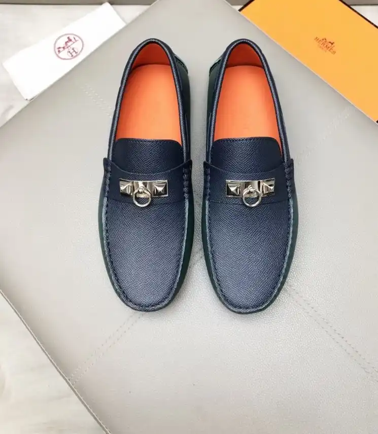 hype Hermes Leather Shoes