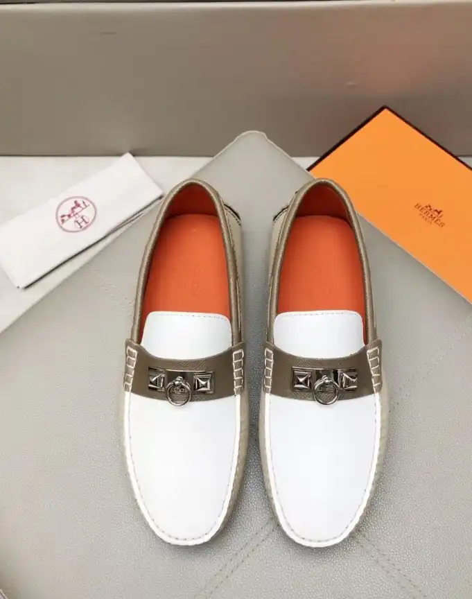 hype Hermes Leather Shoes