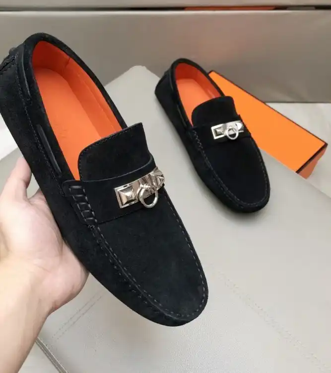 hype Hermes Leather Shoes