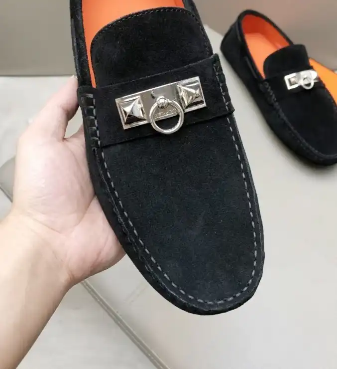 hype Hermes Leather Shoes