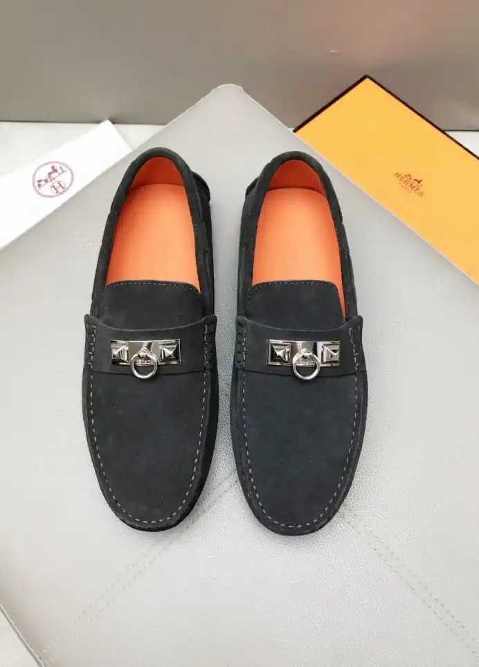 hype Hermes Leather Shoes