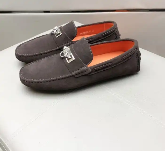 hype Hermes Leather Shoes