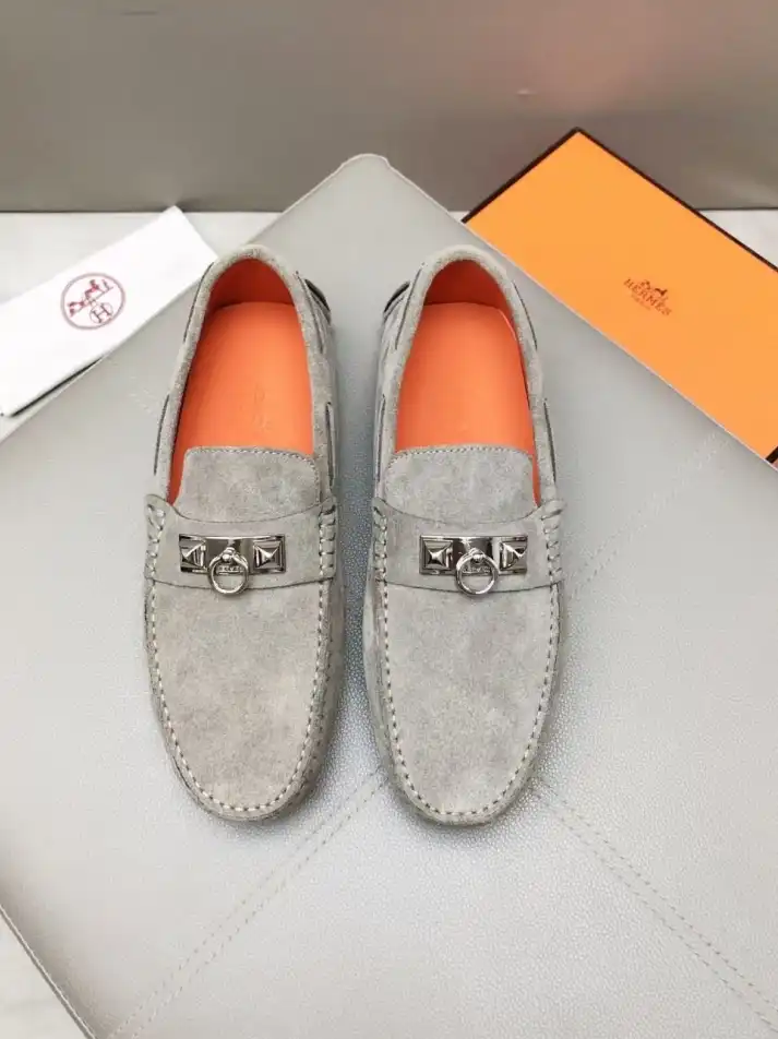 hype Hermes Leather Shoes