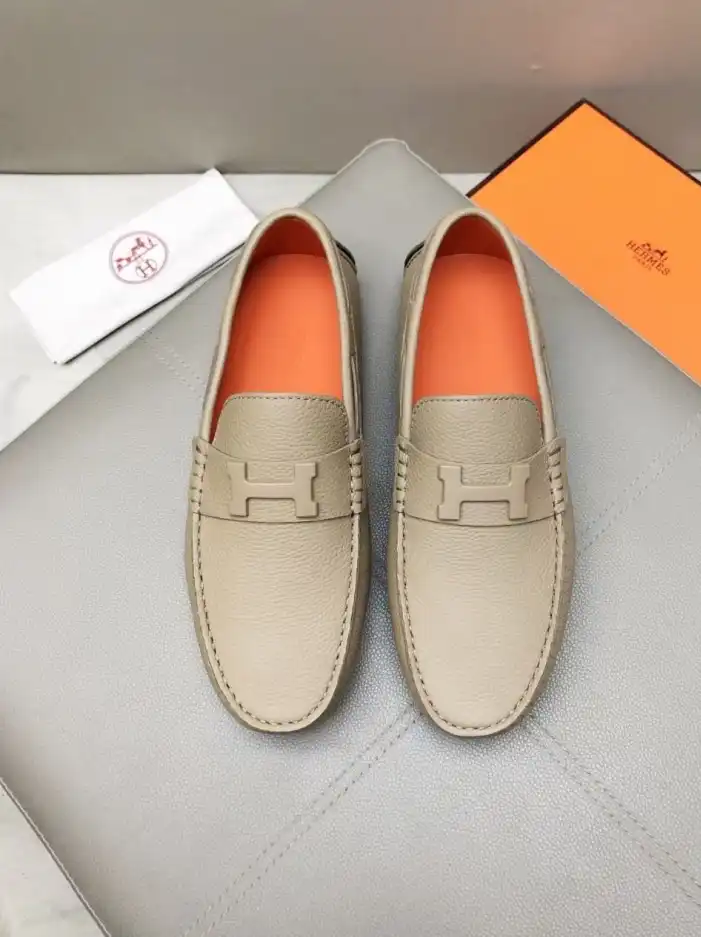 hype Hermes Leather Shoes