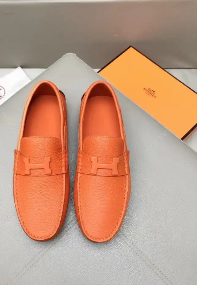 hype Hermes Leather Shoes