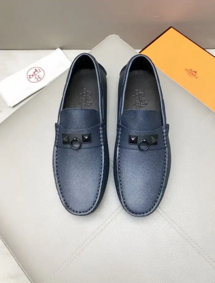 hype Hermes Leather Shoes