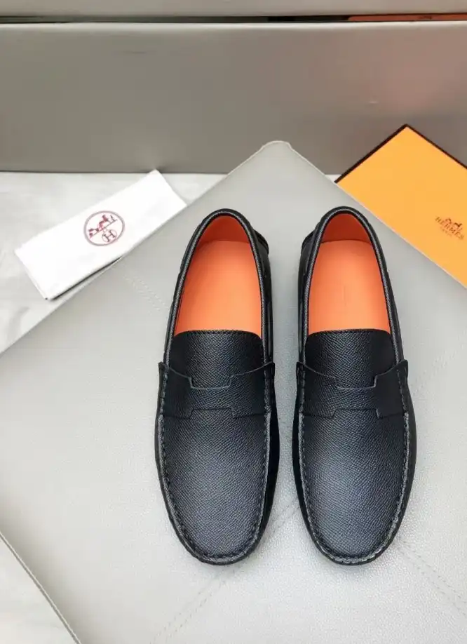 hype Hermes Leather Shoes