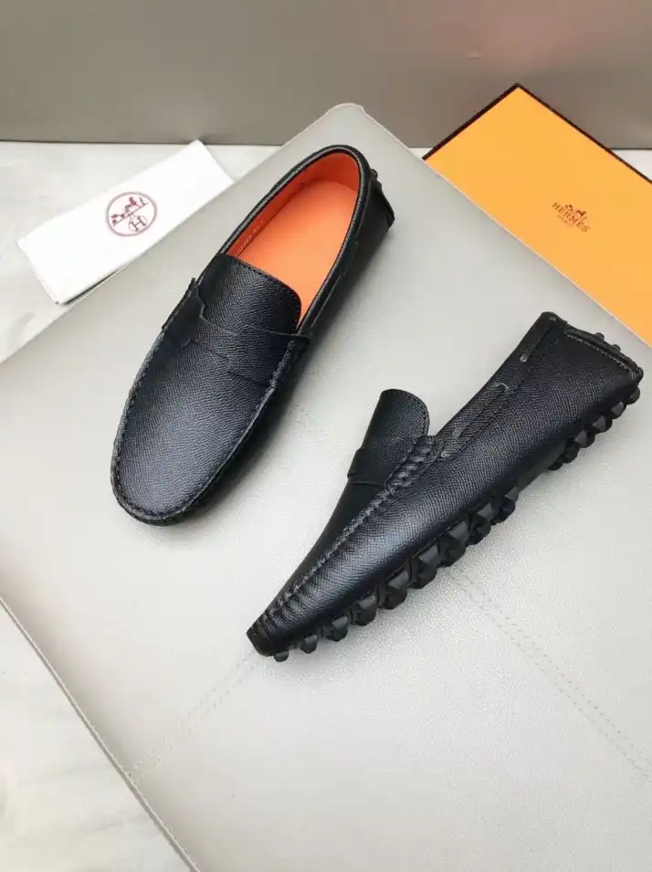 hype Hermes Leather Shoes