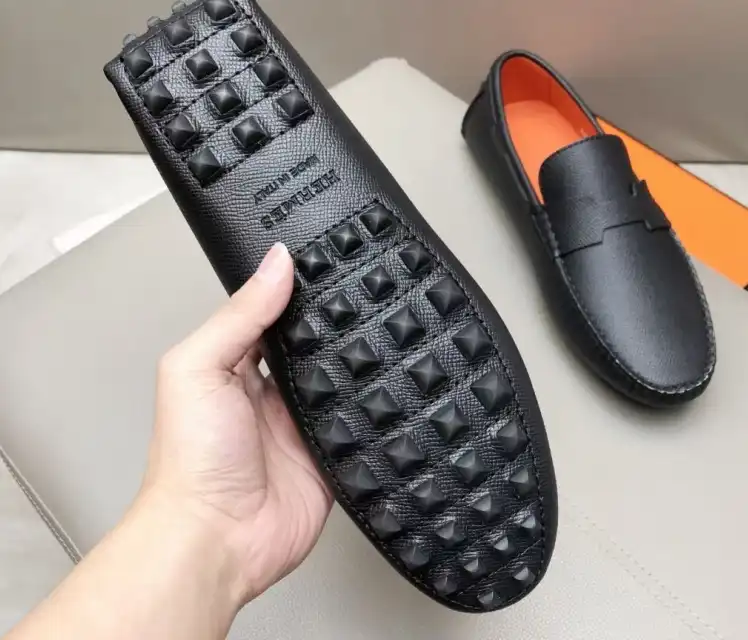 hype Hermes Leather Shoes