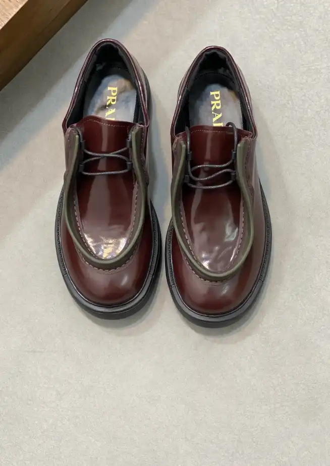 hype Prada Leather Shoes