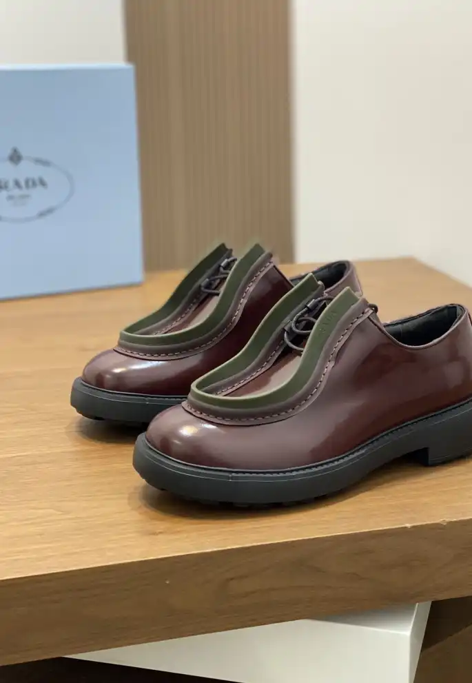 hype Prada Leather Shoes