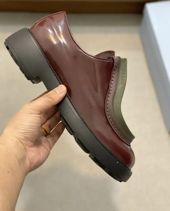 hype Prada Leather Shoes