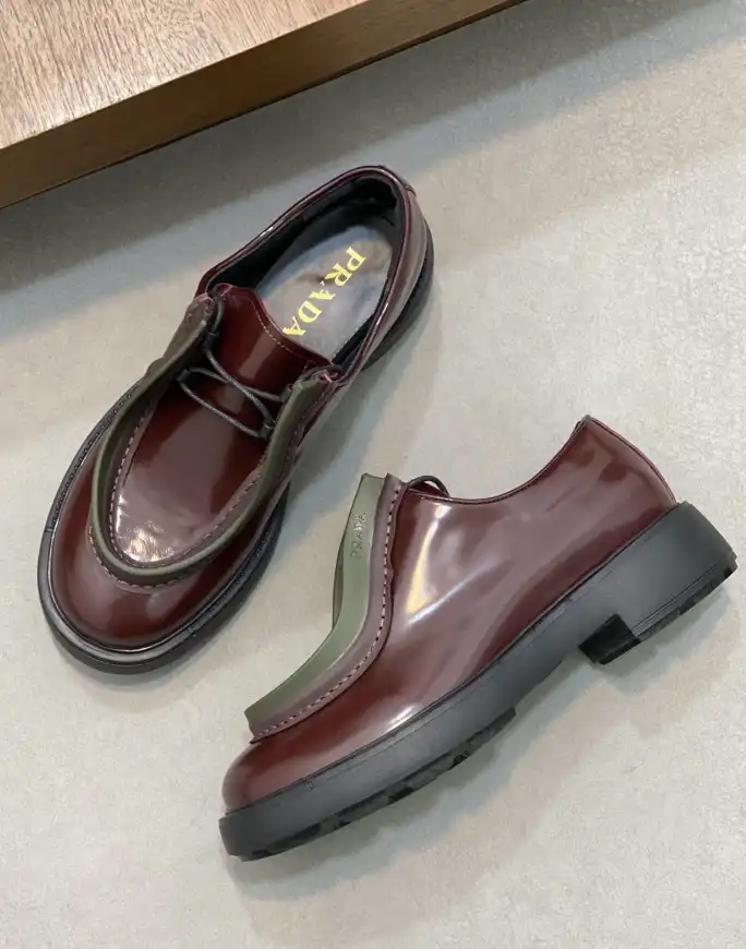 hype Prada Leather Shoes