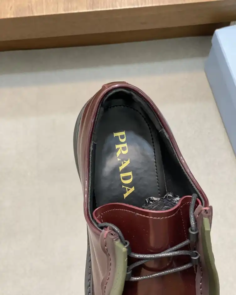 hype Prada Leather Shoes