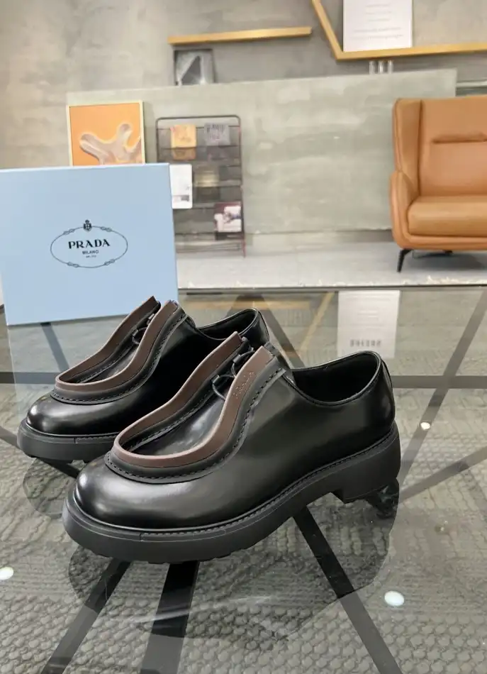 hype Prada Leather Shoes