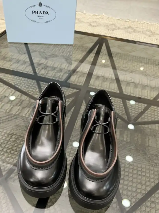 hype Prada Leather Shoes